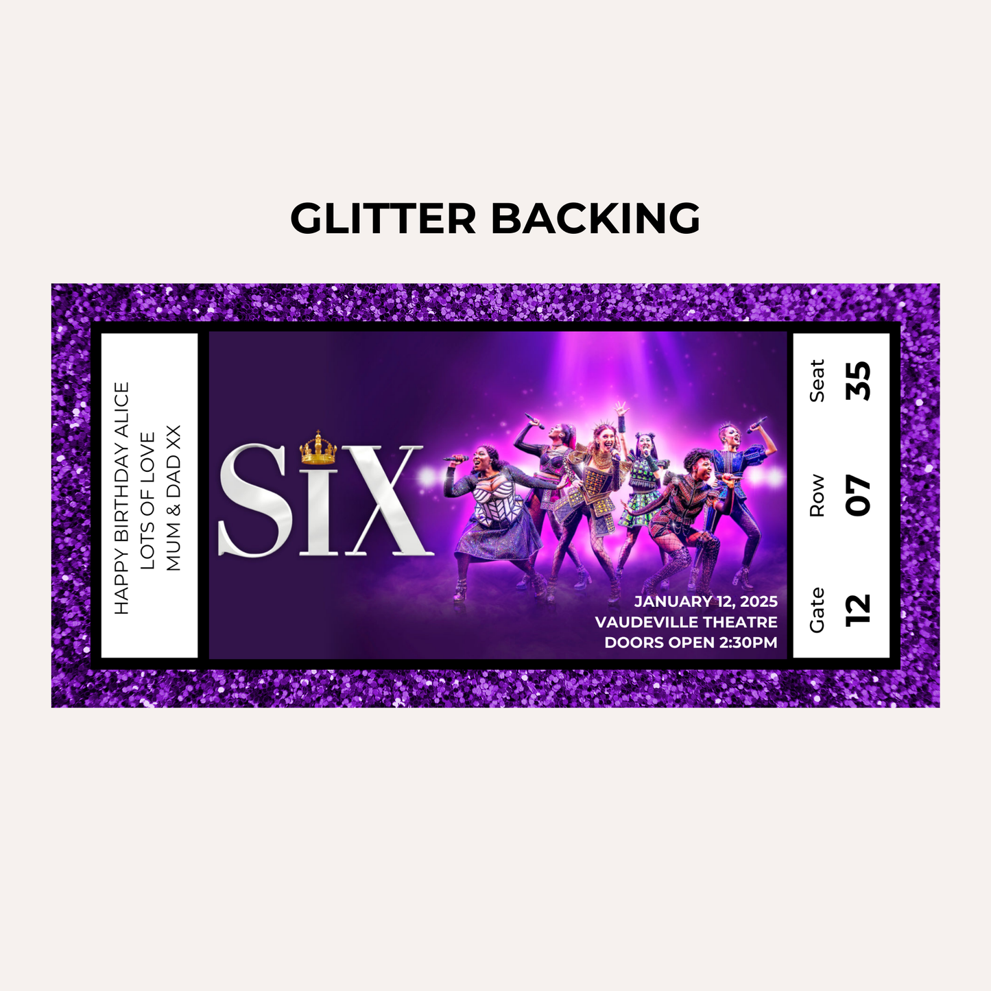 Theatre Gifting Experience- Six The Musical