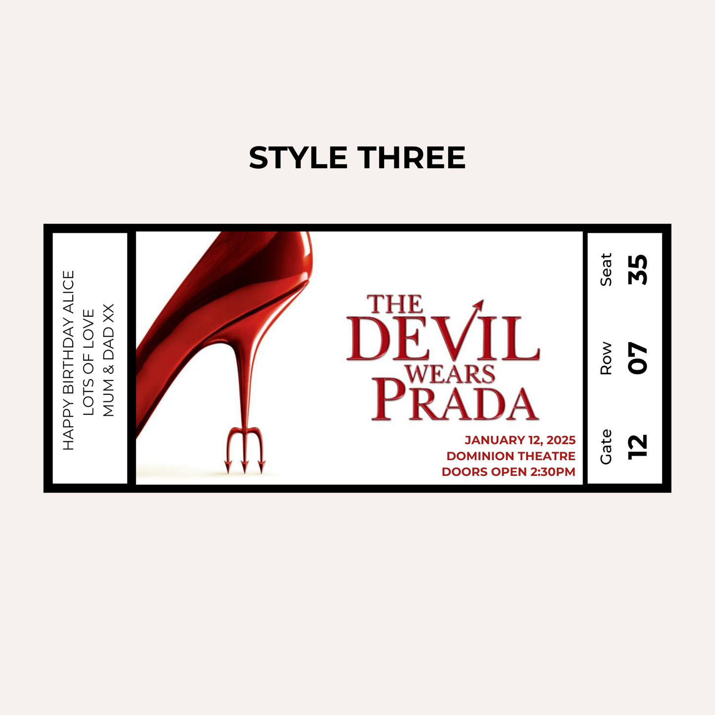 Theatre Gifting Experience- The Devil Wears Prada
