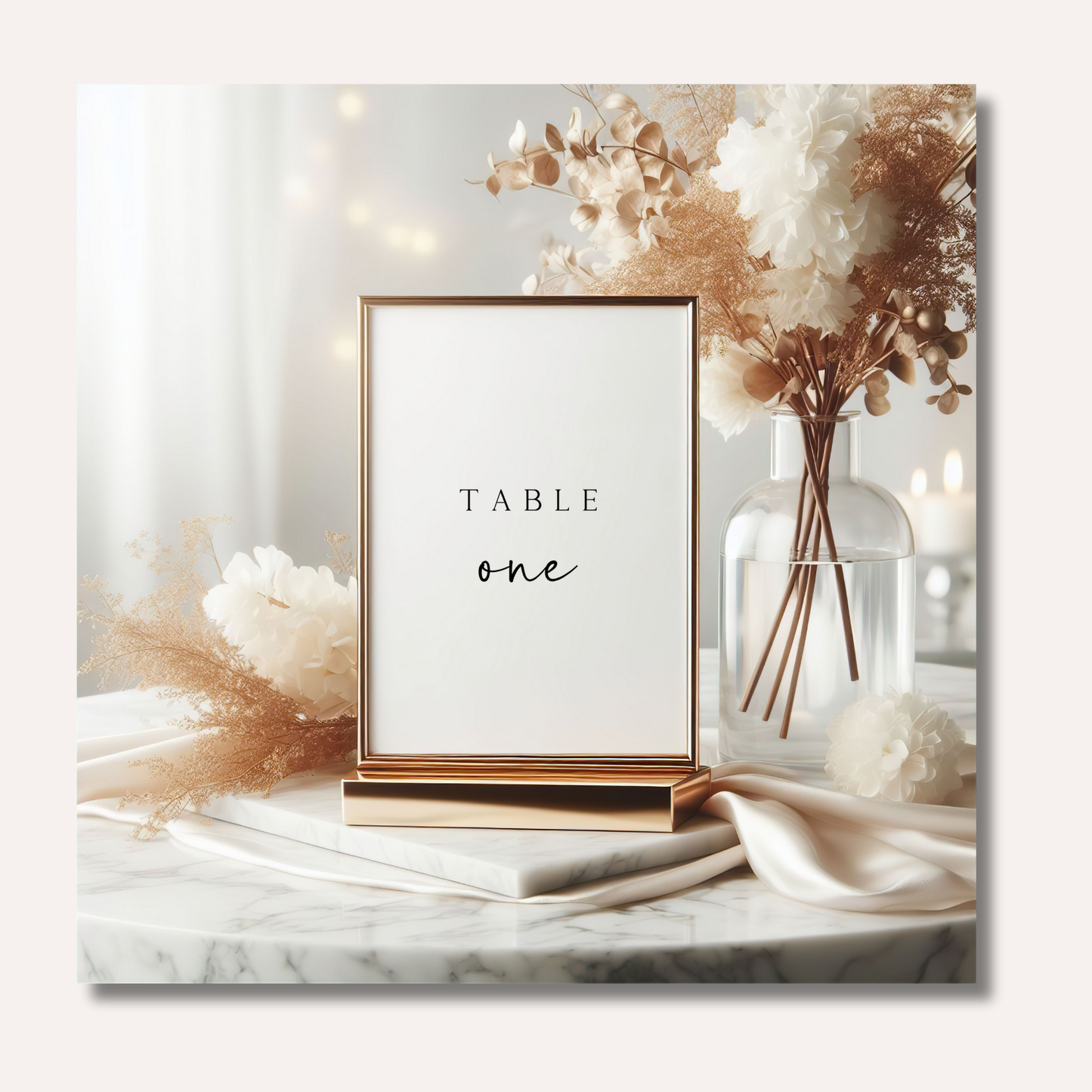 Table Numbers- Minimalistic Style #9