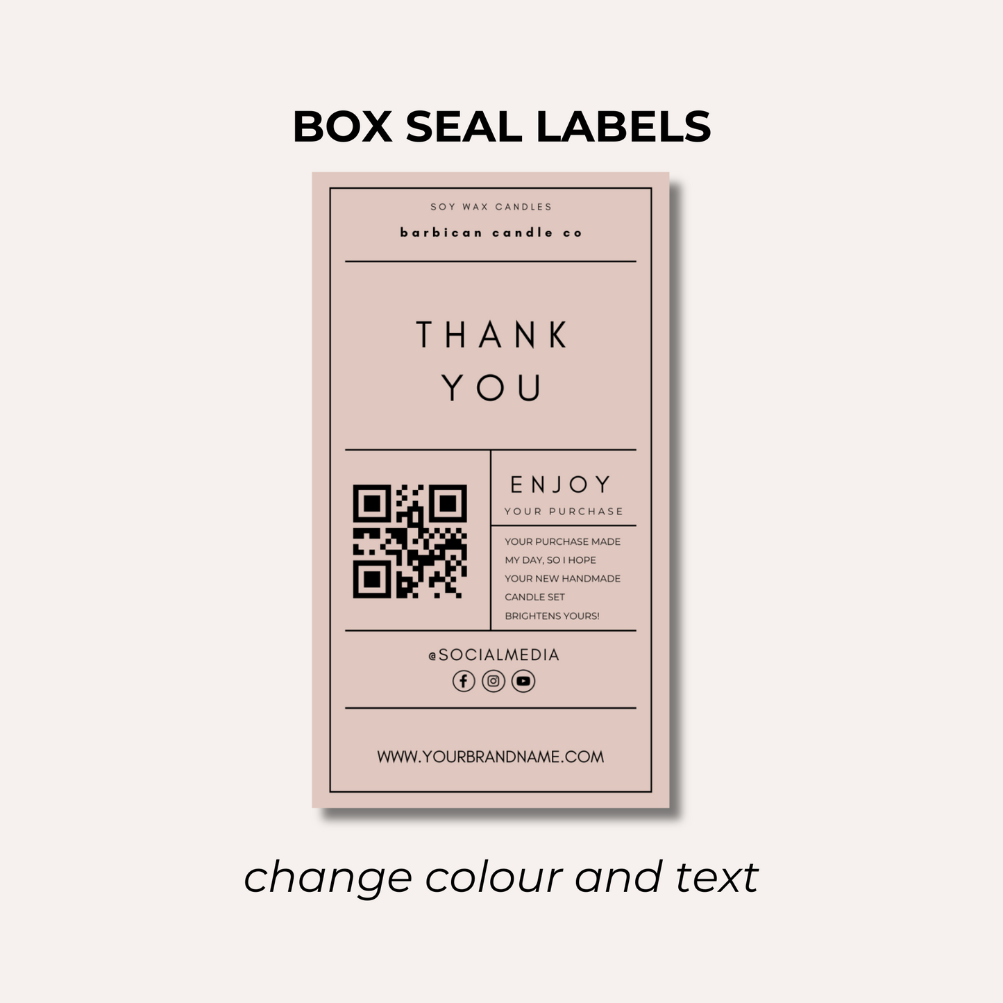 Box Seal Labels- Design 1