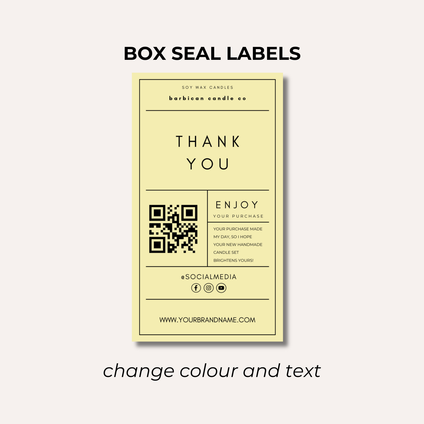 Box Seal Labels- Design 1