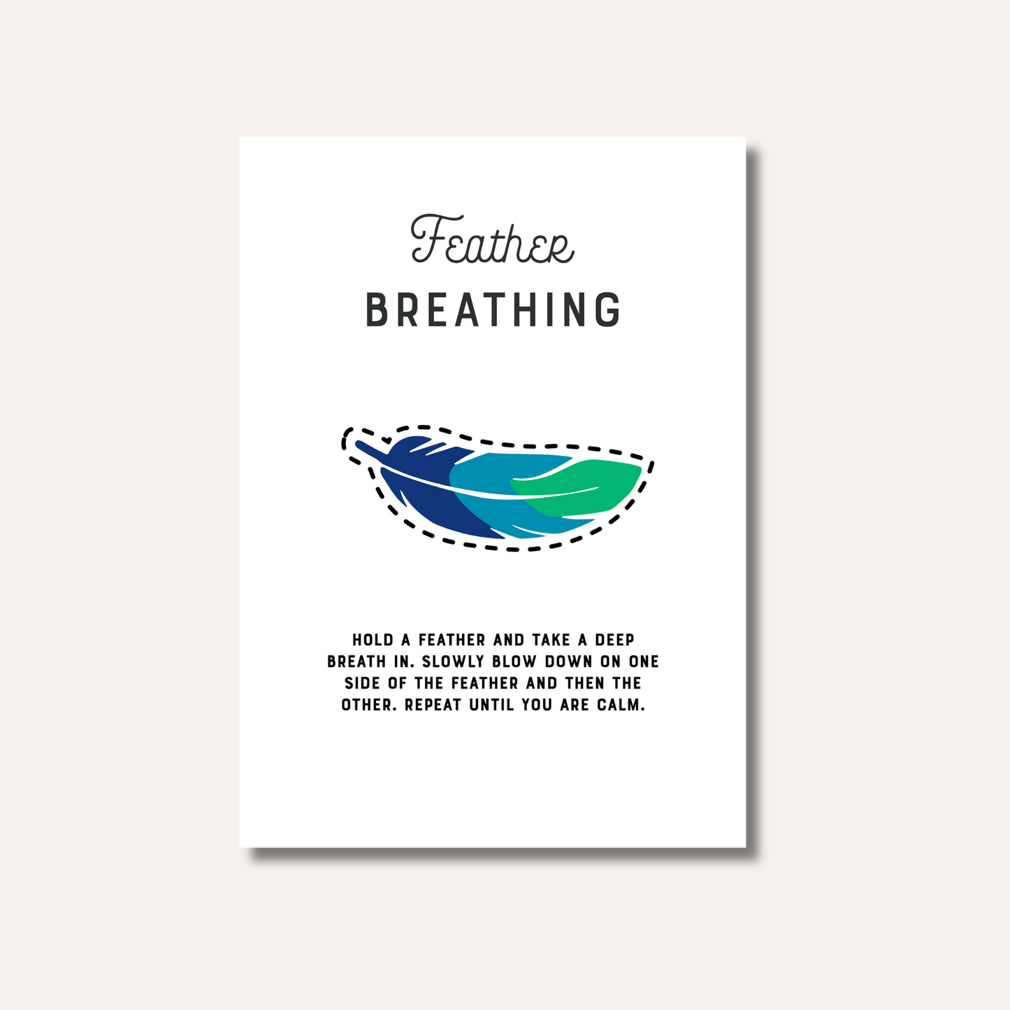 20 x Breathing Exercises Cards