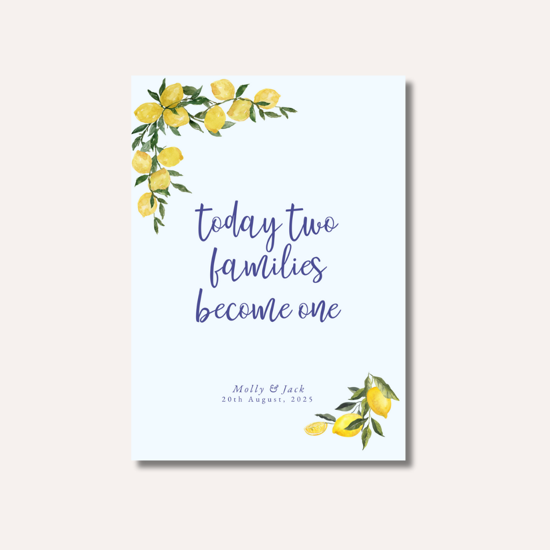 Today Two Families Become One