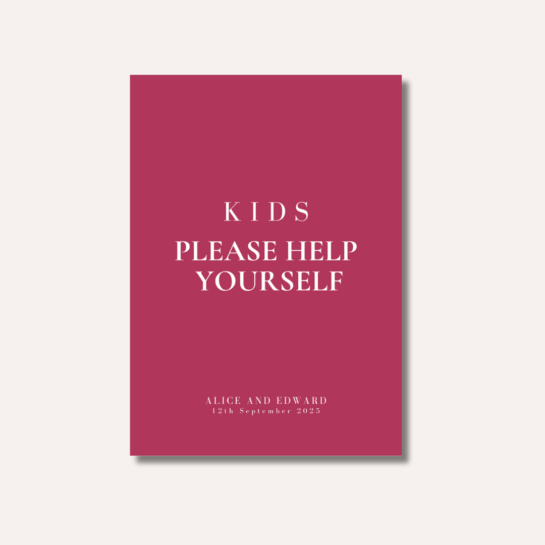 Kids Please Help Yourself
