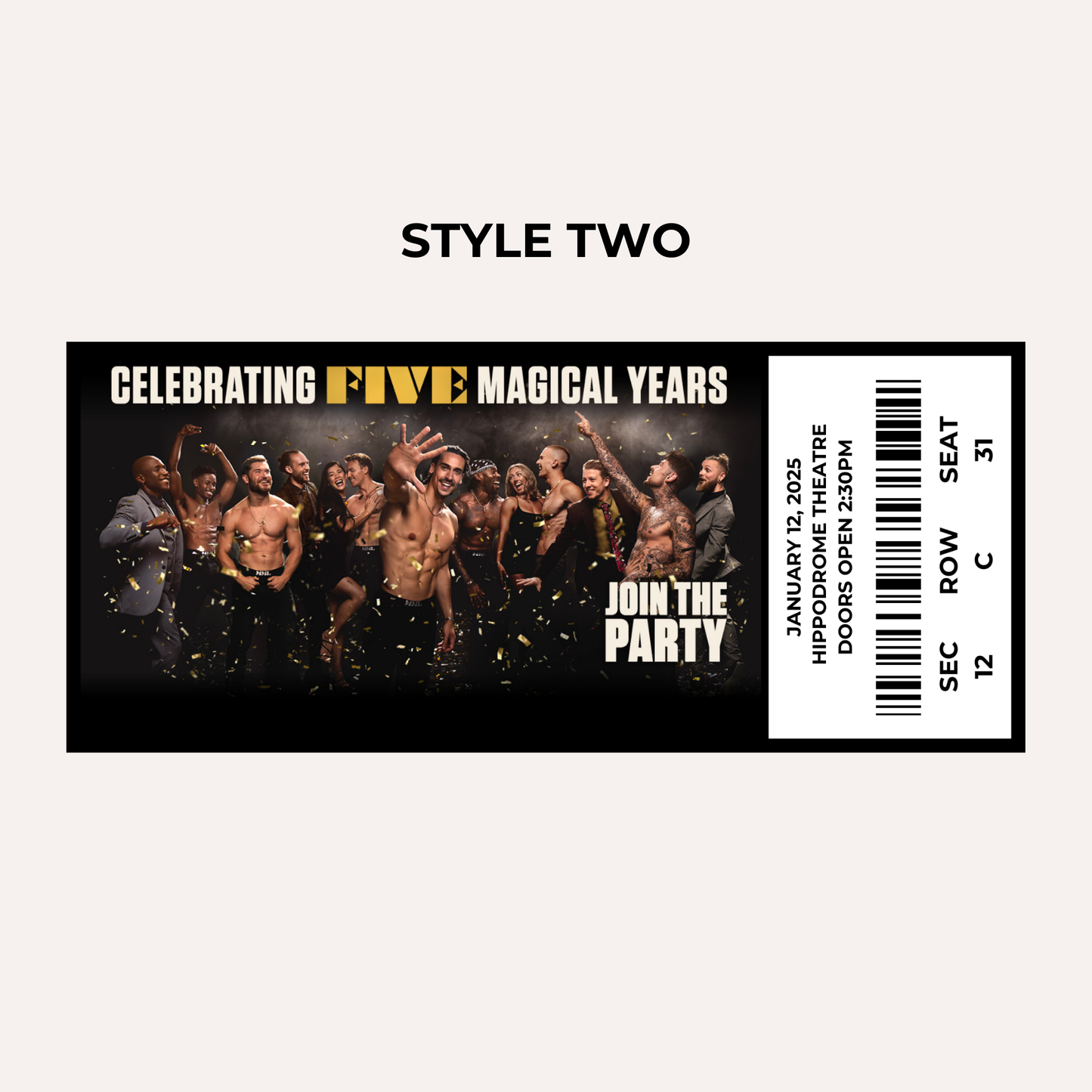 Theatre Gifting Experience- Magic Mike