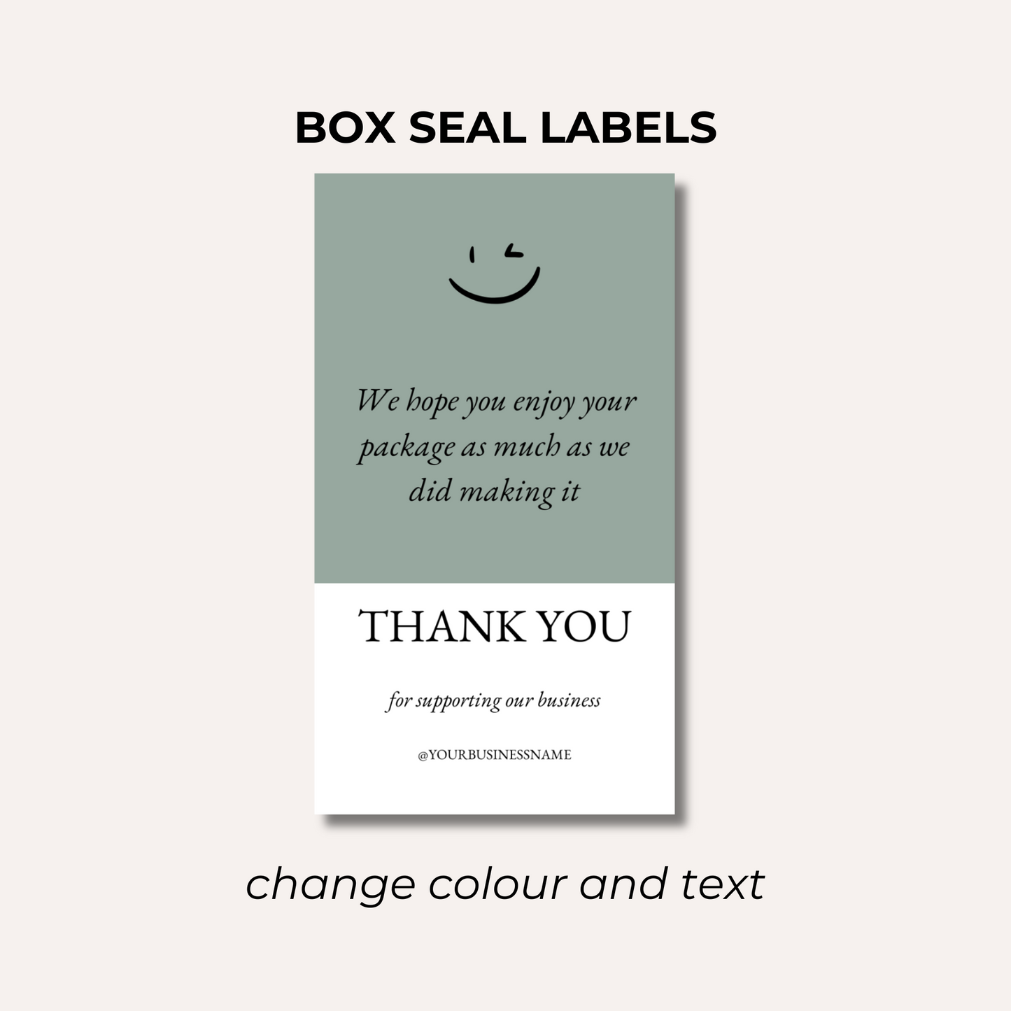 Box Seal Labels- Design 3