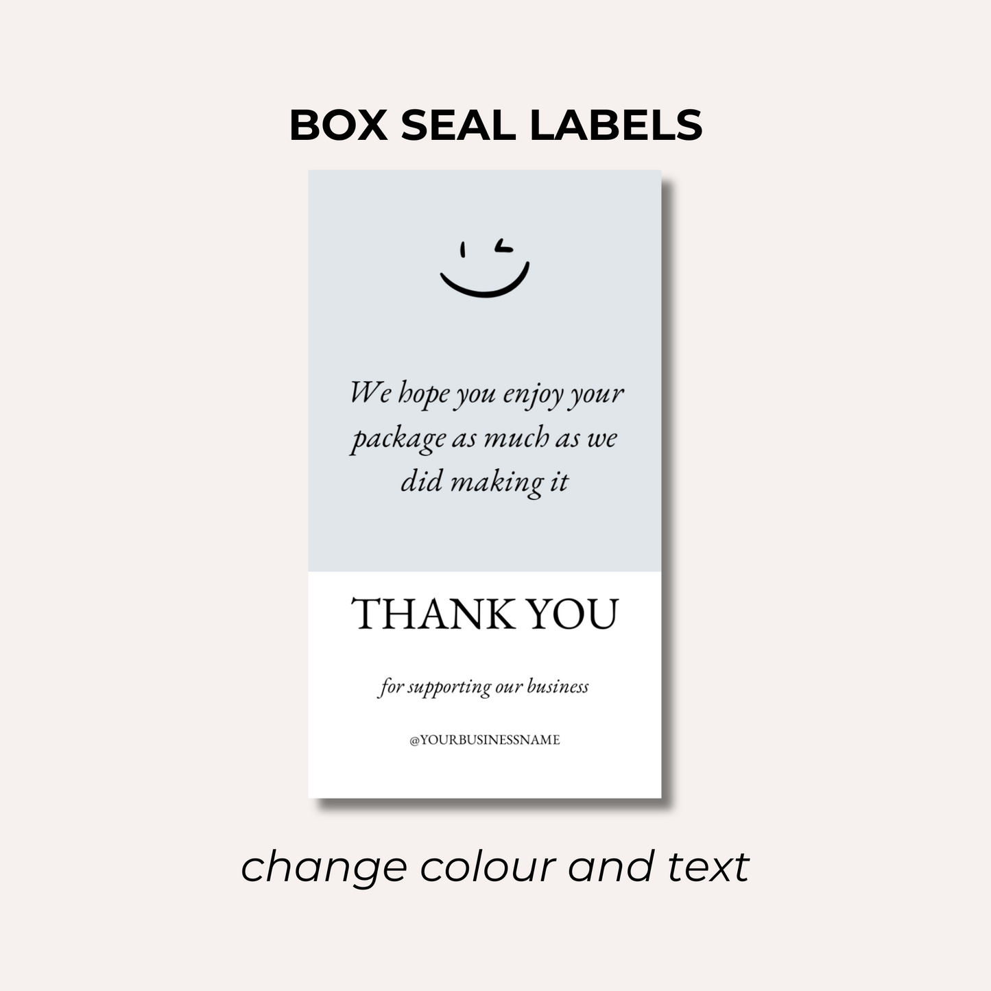 Box Seal Labels- Design 3