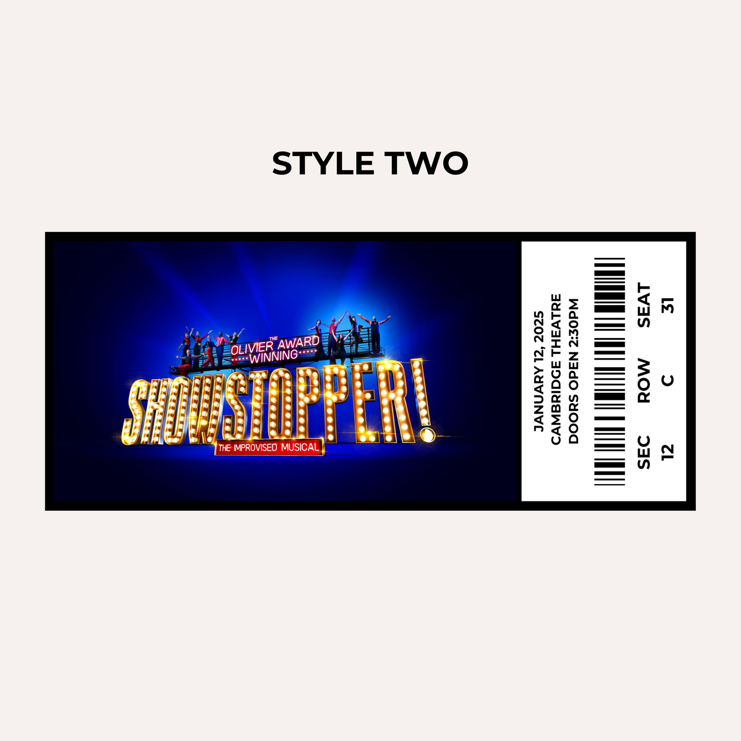 Theatre Gifting Experience- Showstopper