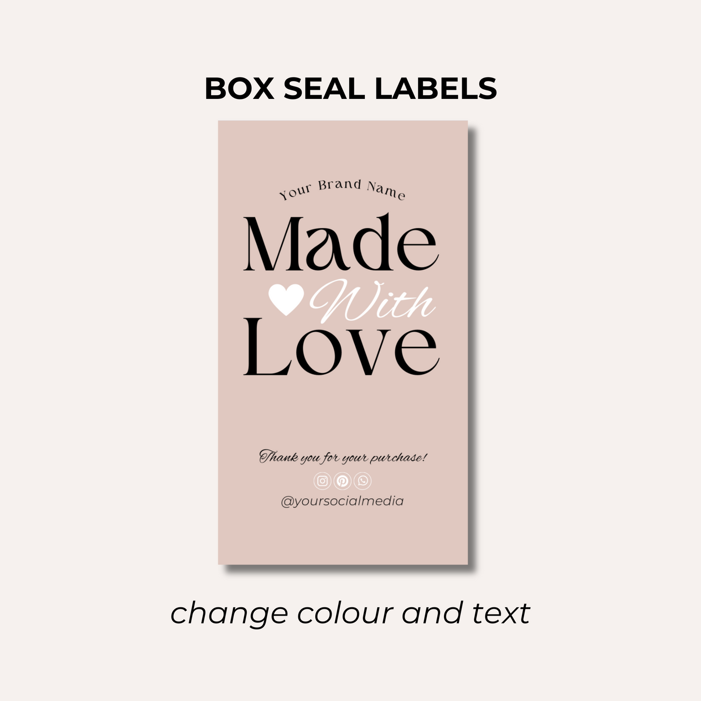 Box Seal Labels- Design 4