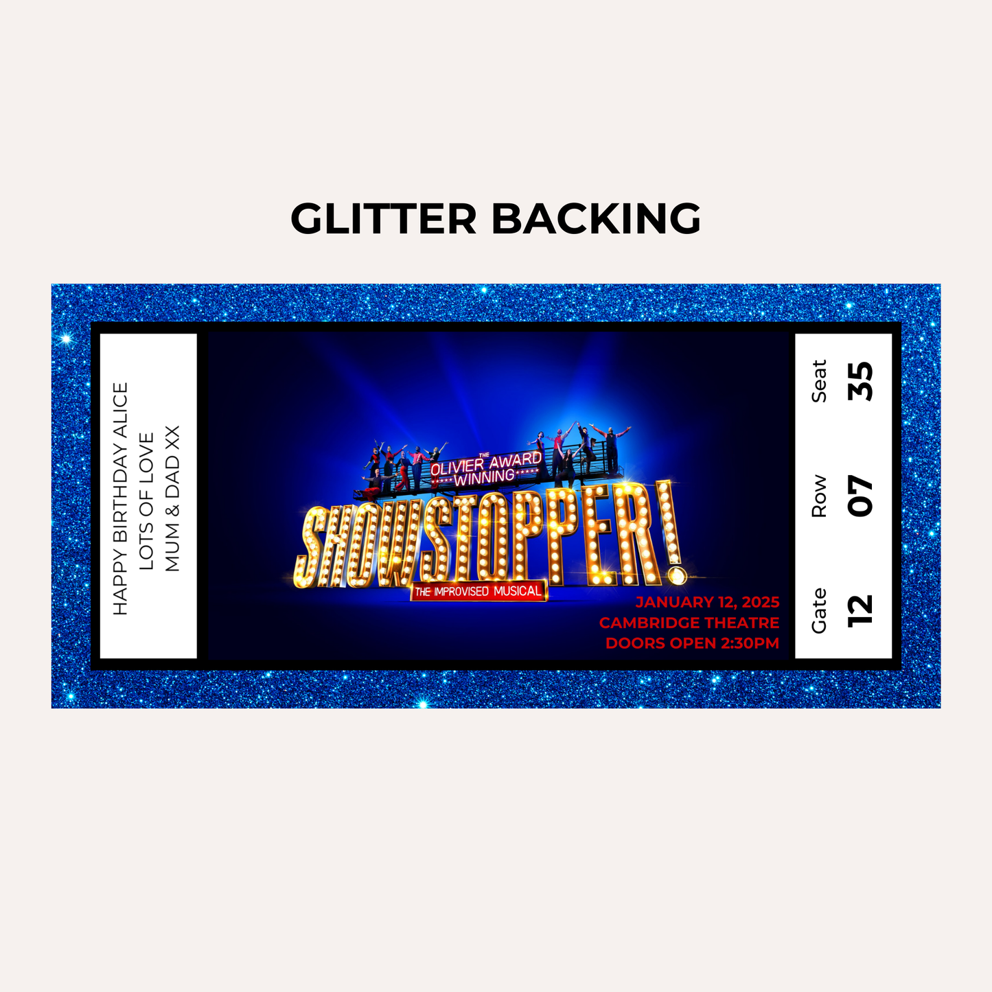 Theatre Gifting Experience- Showstopper
