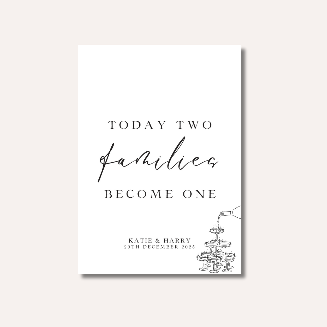 Today Two Families Become One