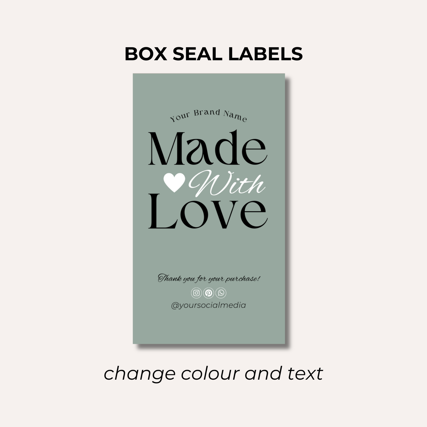 Box Seal Labels- Design 4