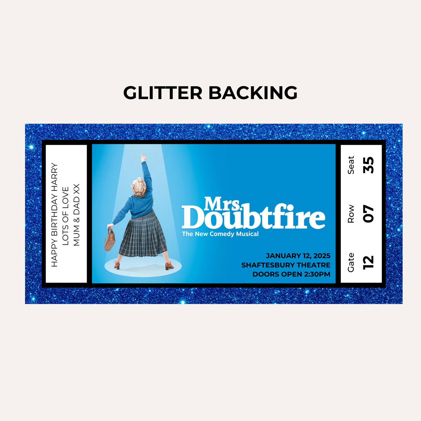 Theatre Gifting Experience- Mrs Doubtfire