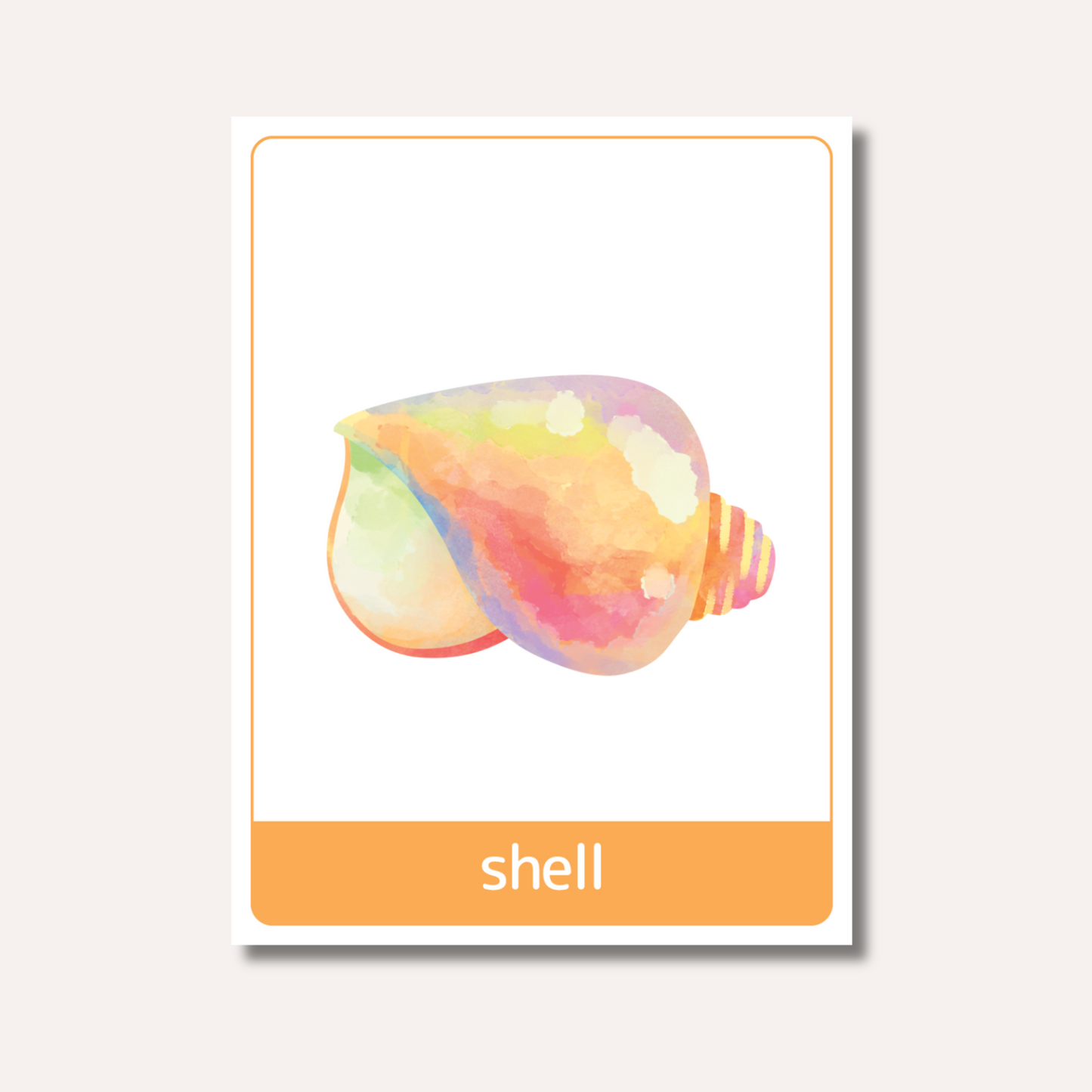 Flash Cards: Sea Animals x18