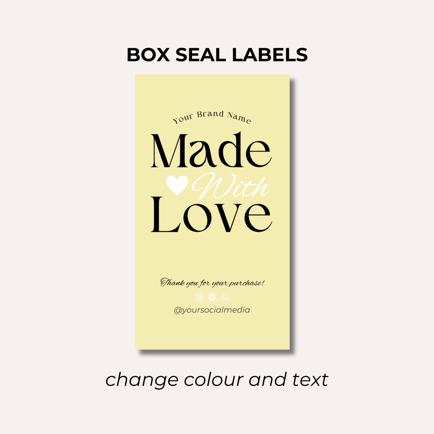 Box Seal Labels- Design 4