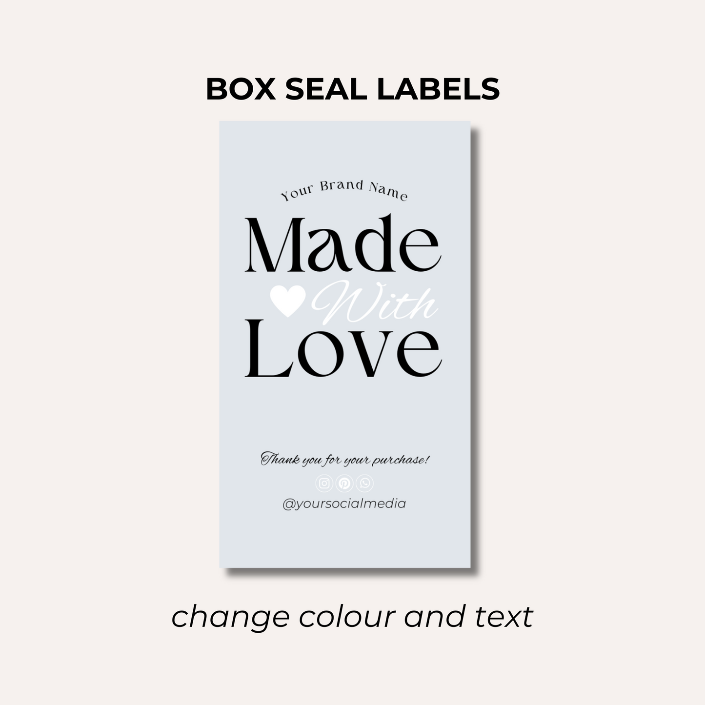 Box Seal Labels- Design 4