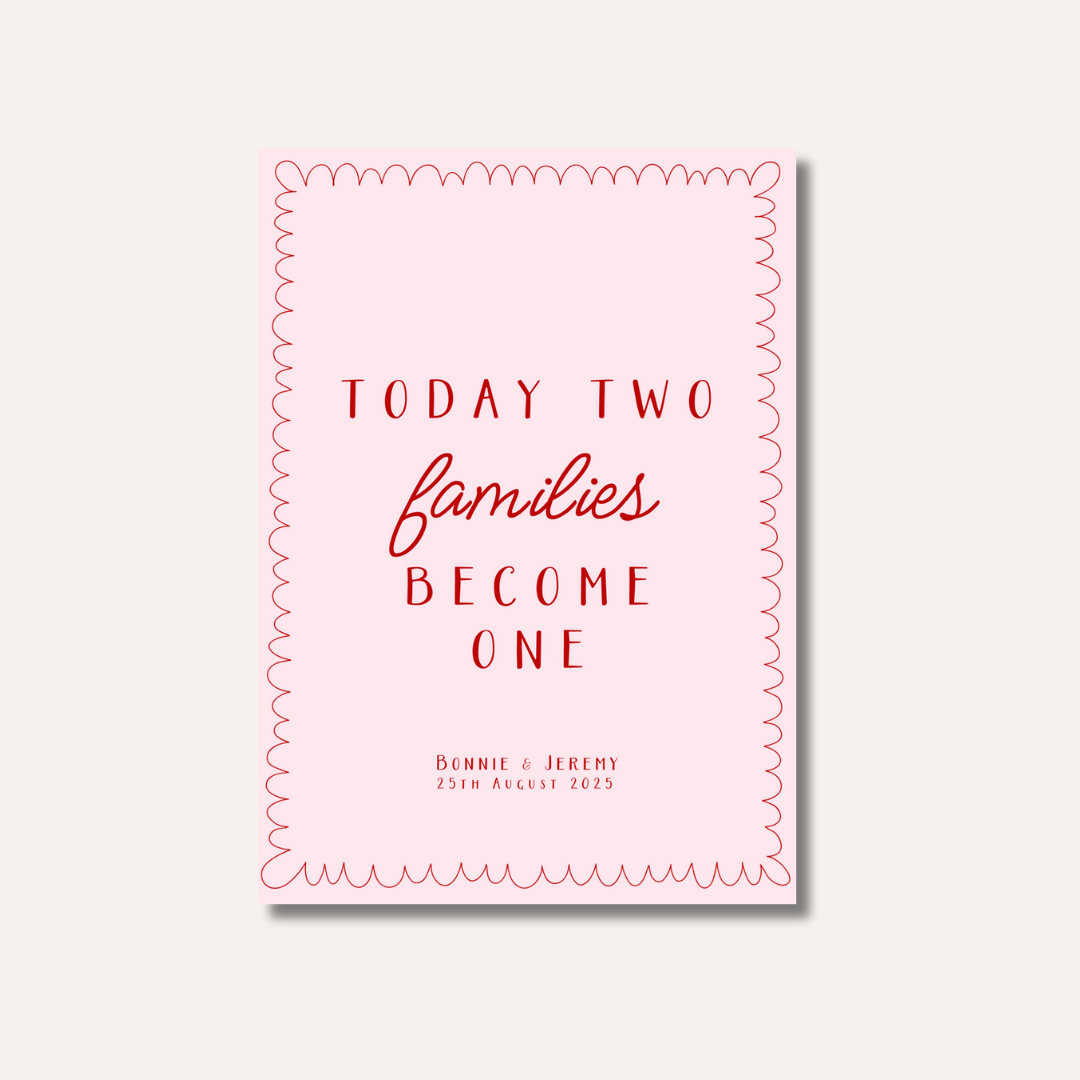 Today Two Families Become One