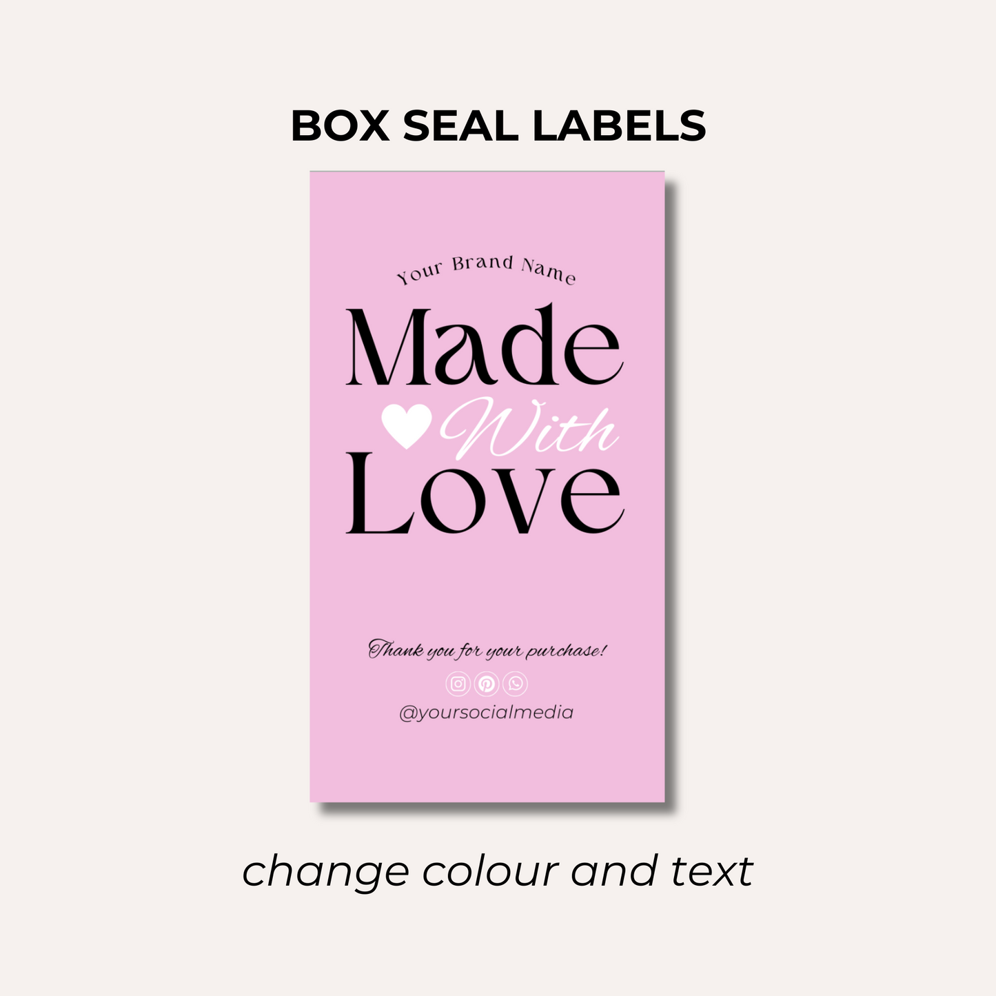 Box Seal Labels- Design 4