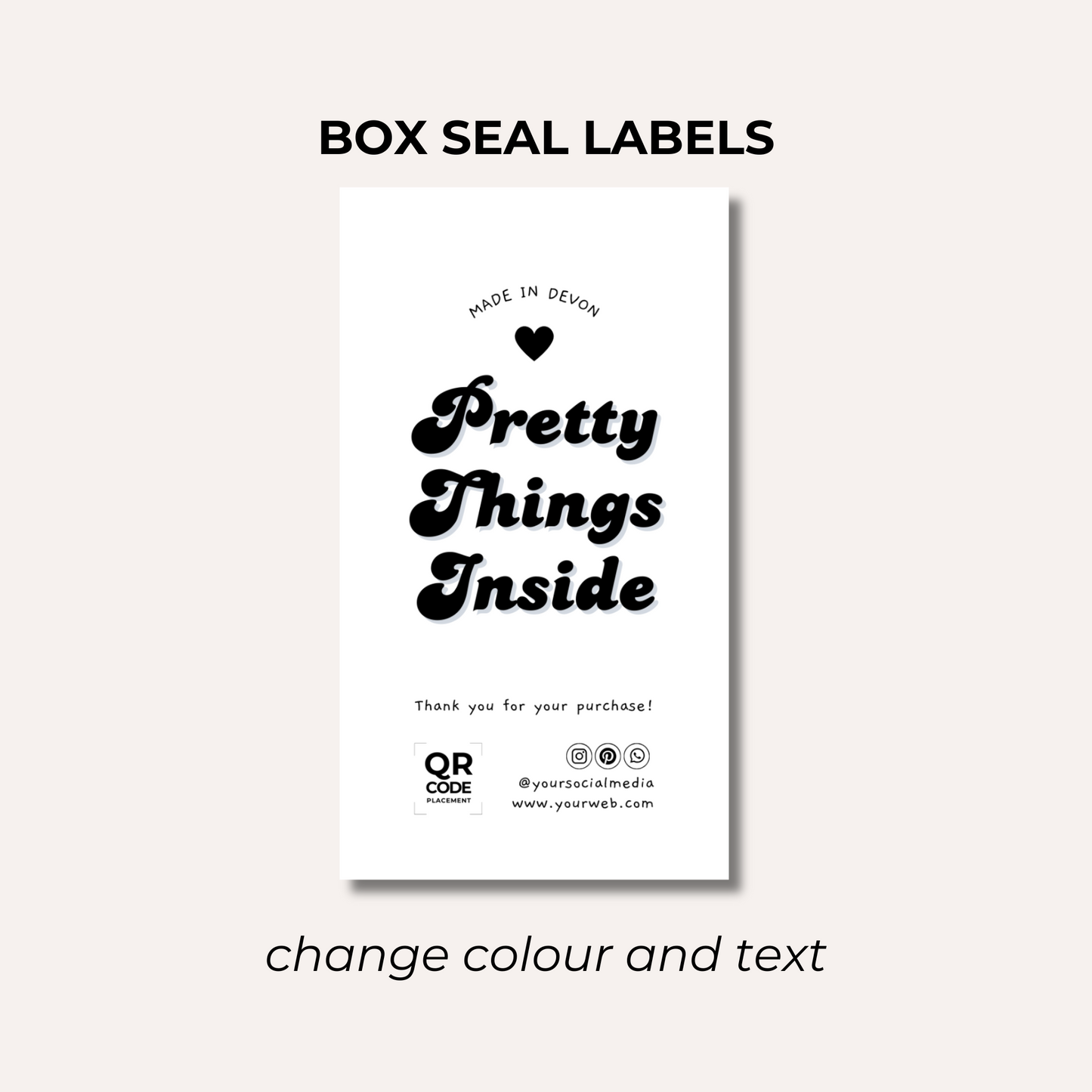 Box Seal Labels- Design 5