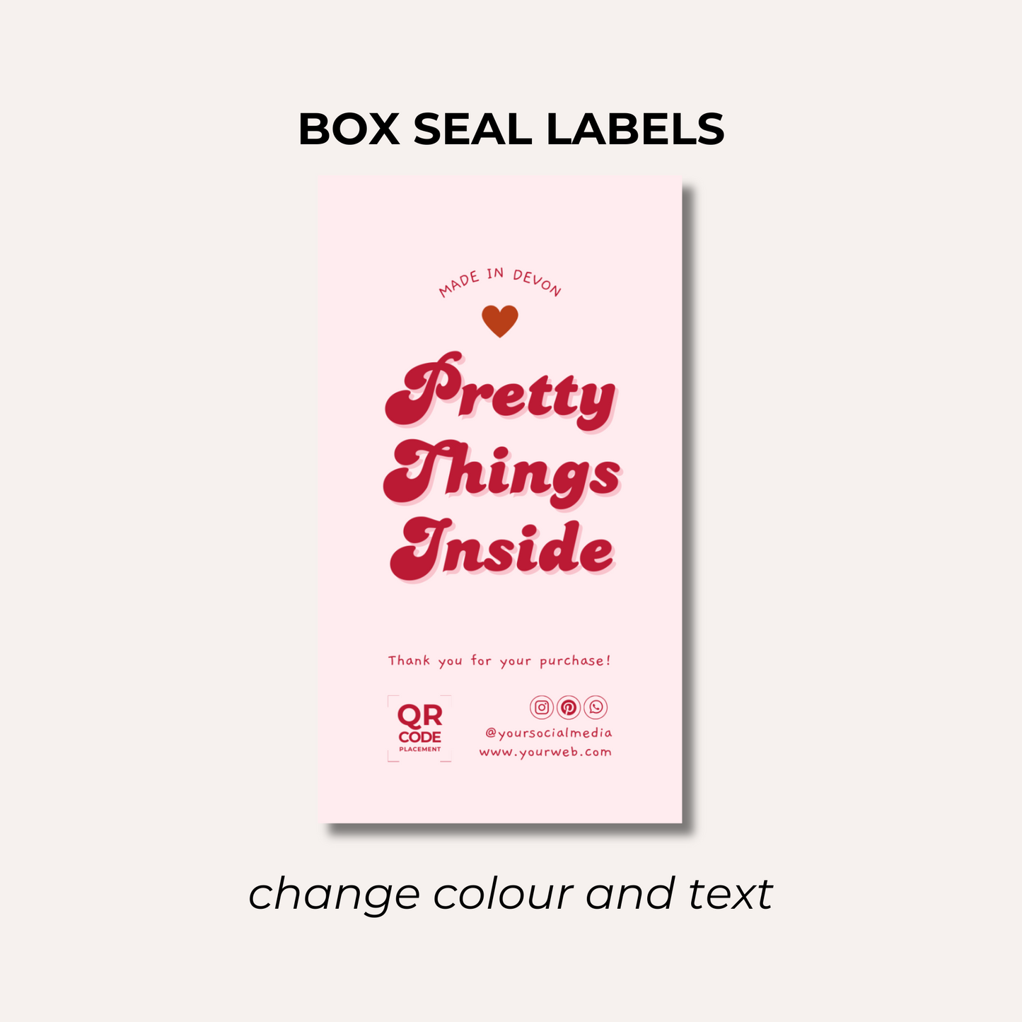 Box Seal Labels- Design 5