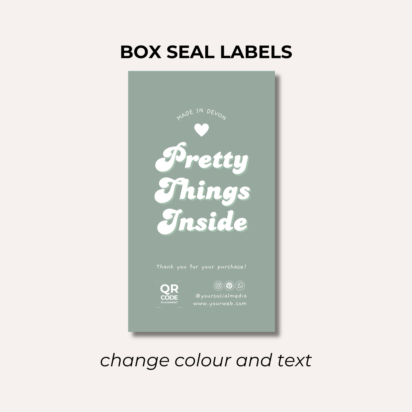 Box Seal Labels- Design 5