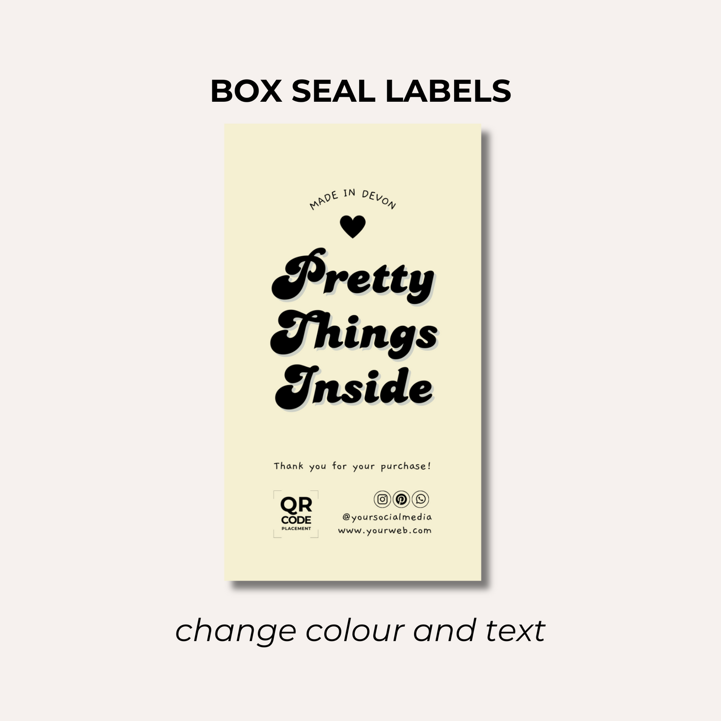 Box Seal Labels- Design 5