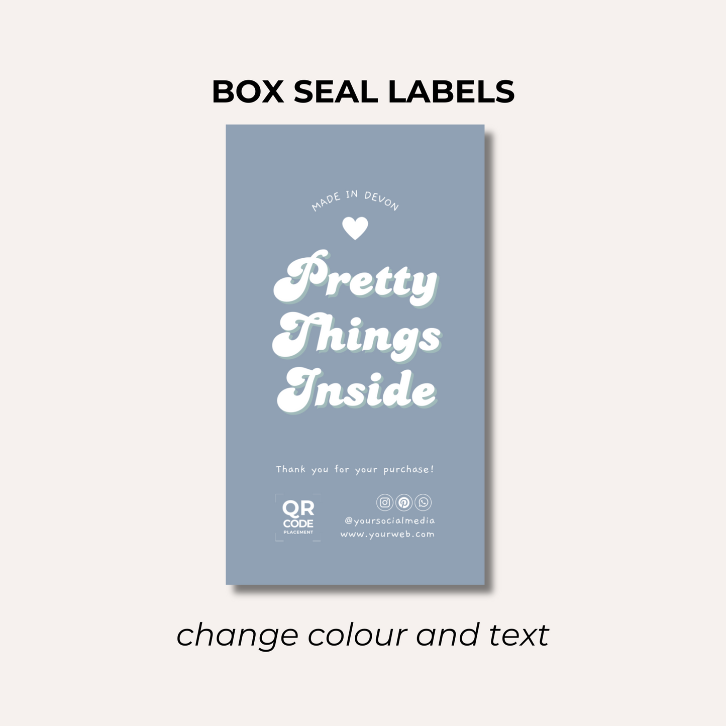 Box Seal Labels- Design 5