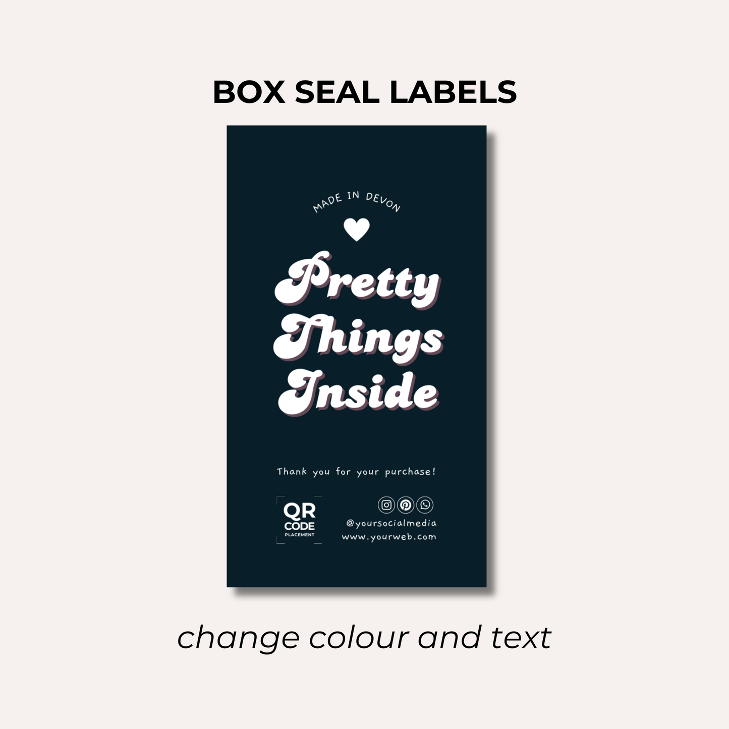 Box Seal Labels- Design 5
