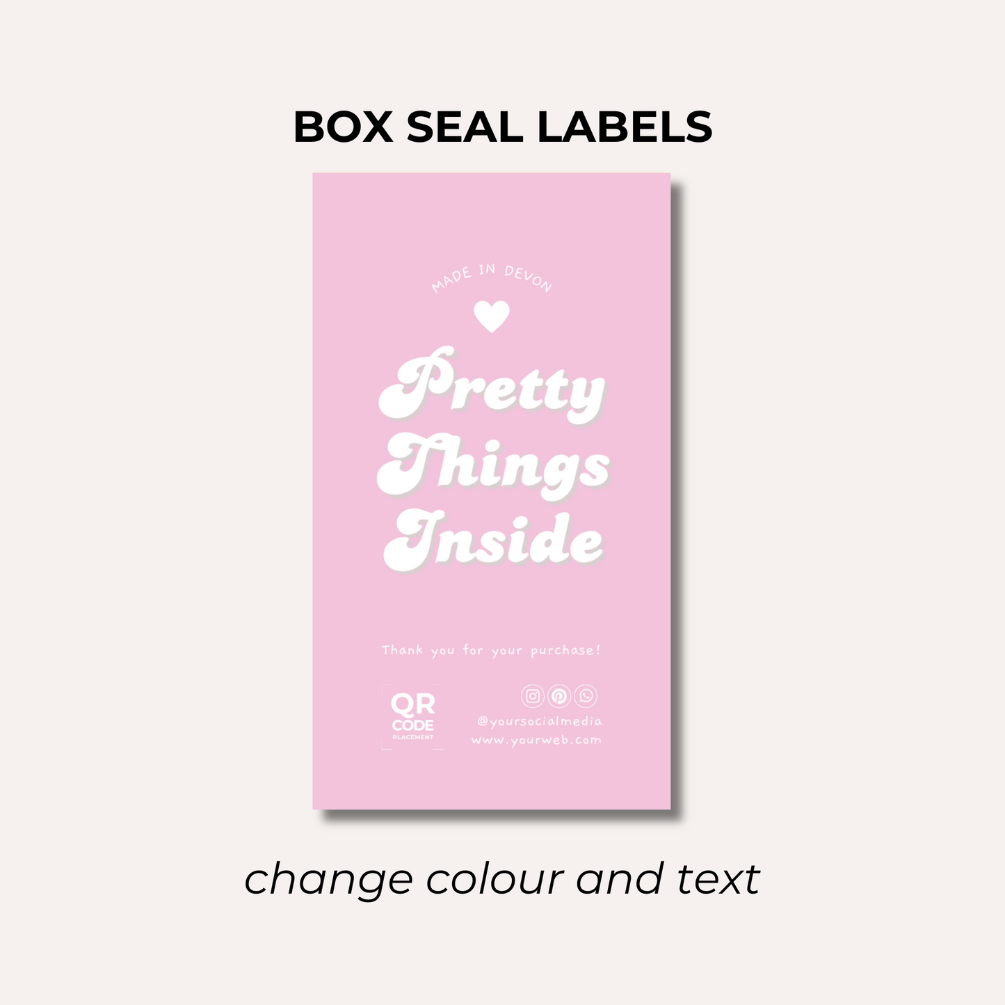 Box Seal Labels- Design 5