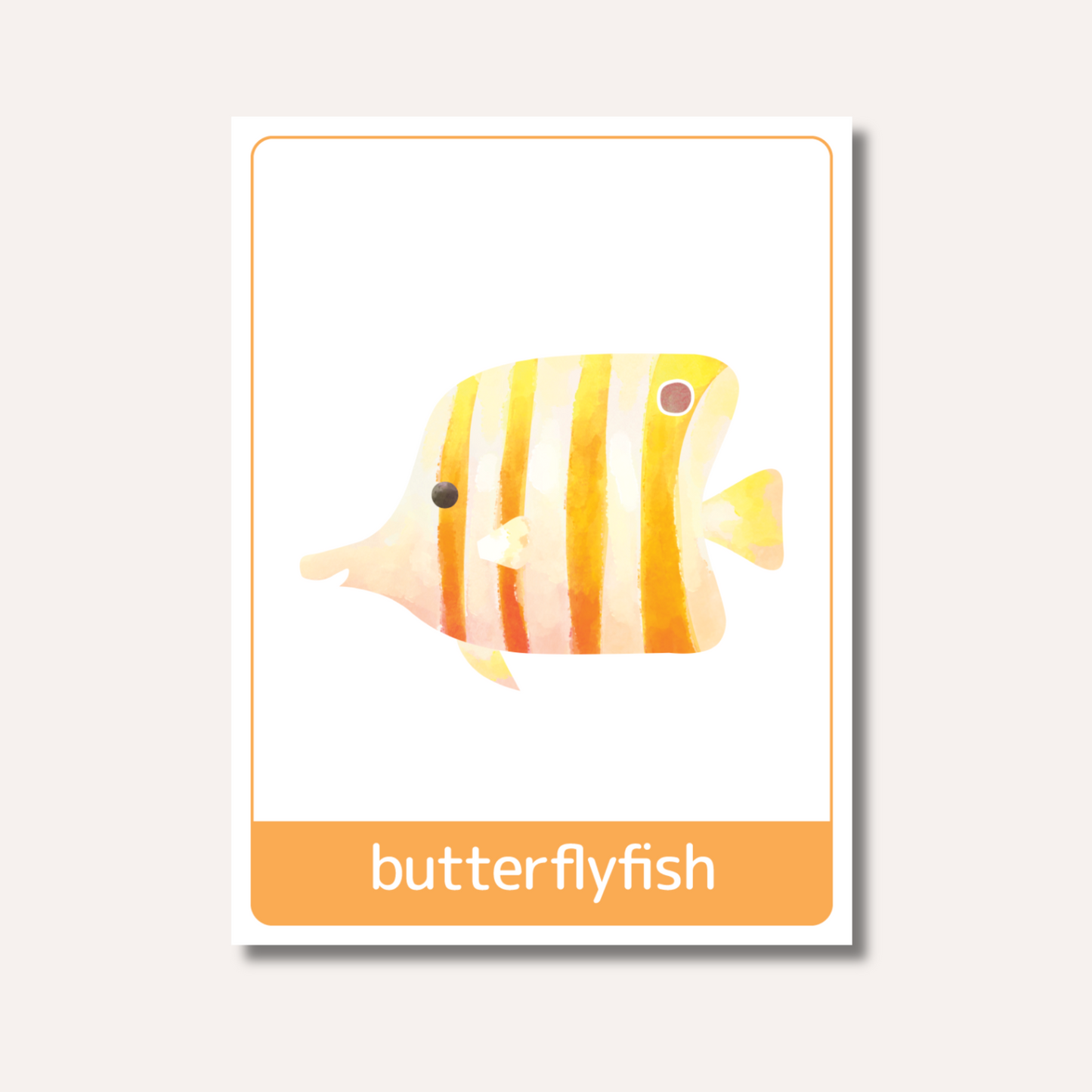 Flash Cards: Sea Animals x18