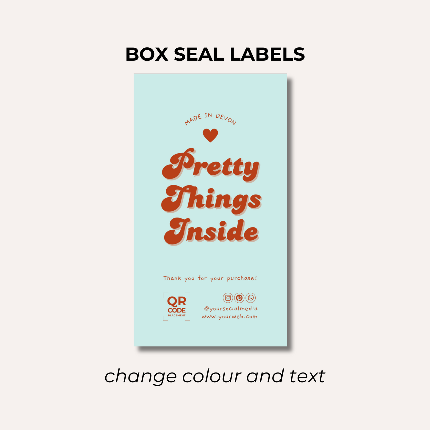 Box Seal Labels- Design 5