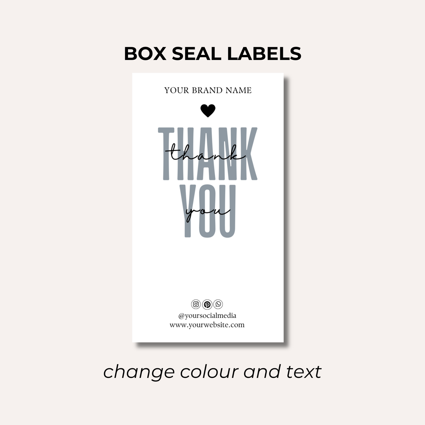 Box Seal Labels- Design 6