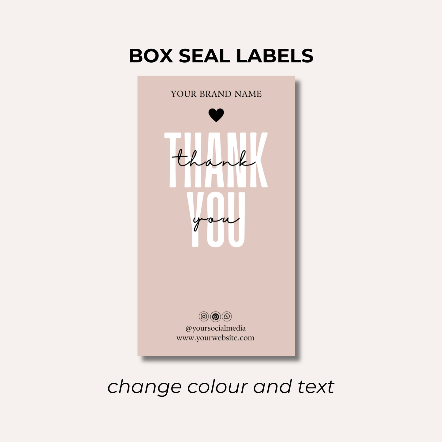 Box Seal Labels- Design 6