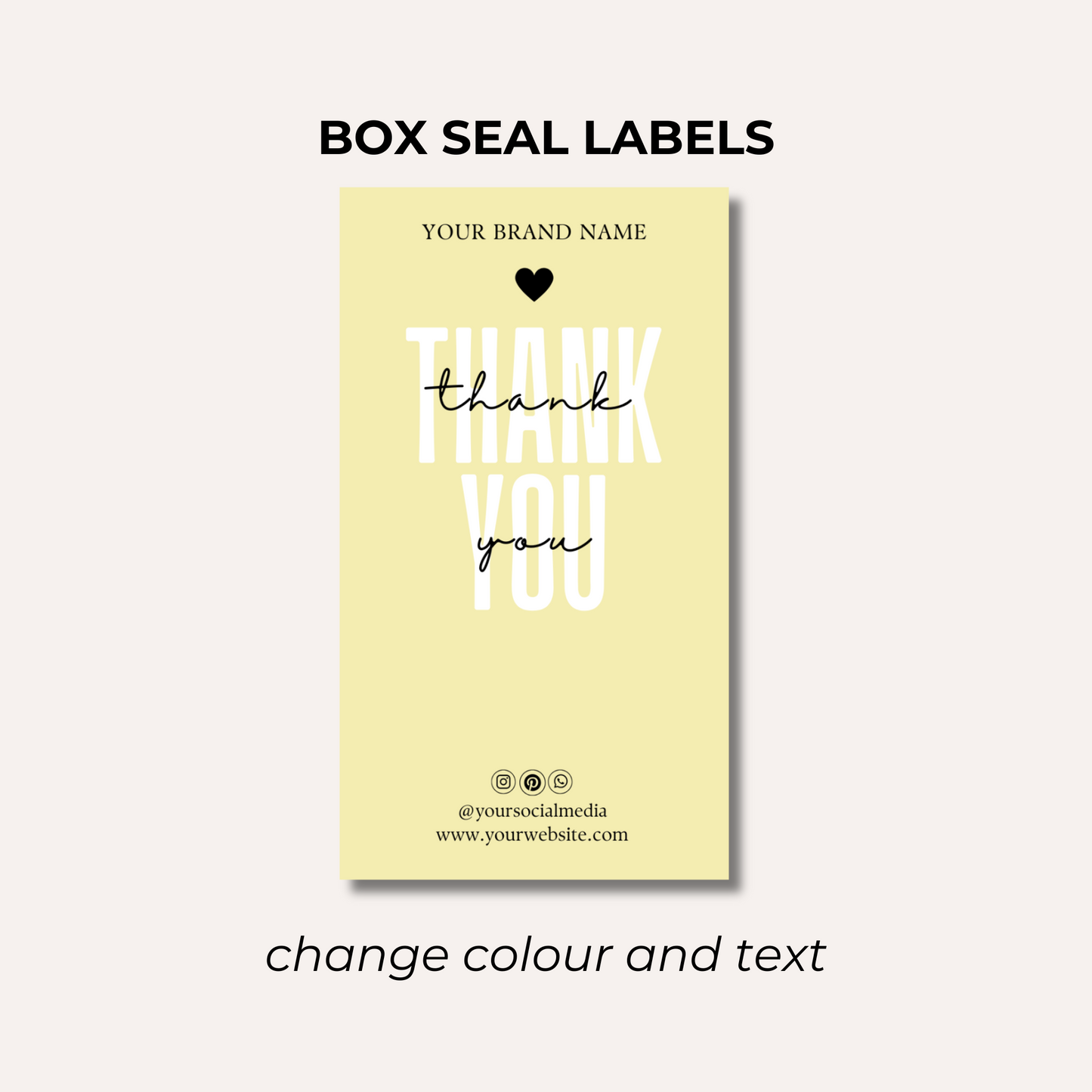 Box Seal Labels- Design 6