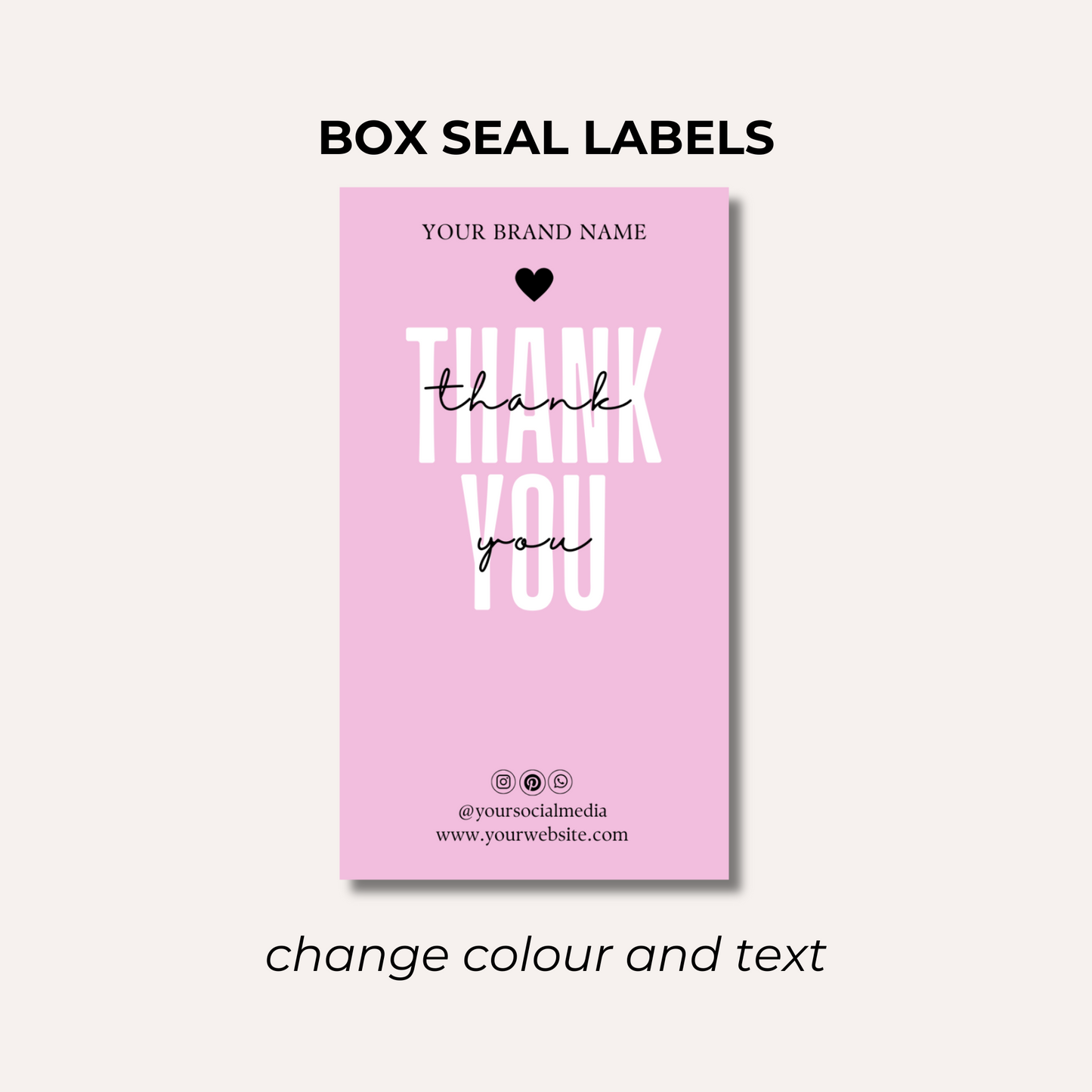 Box Seal Labels- Design 6