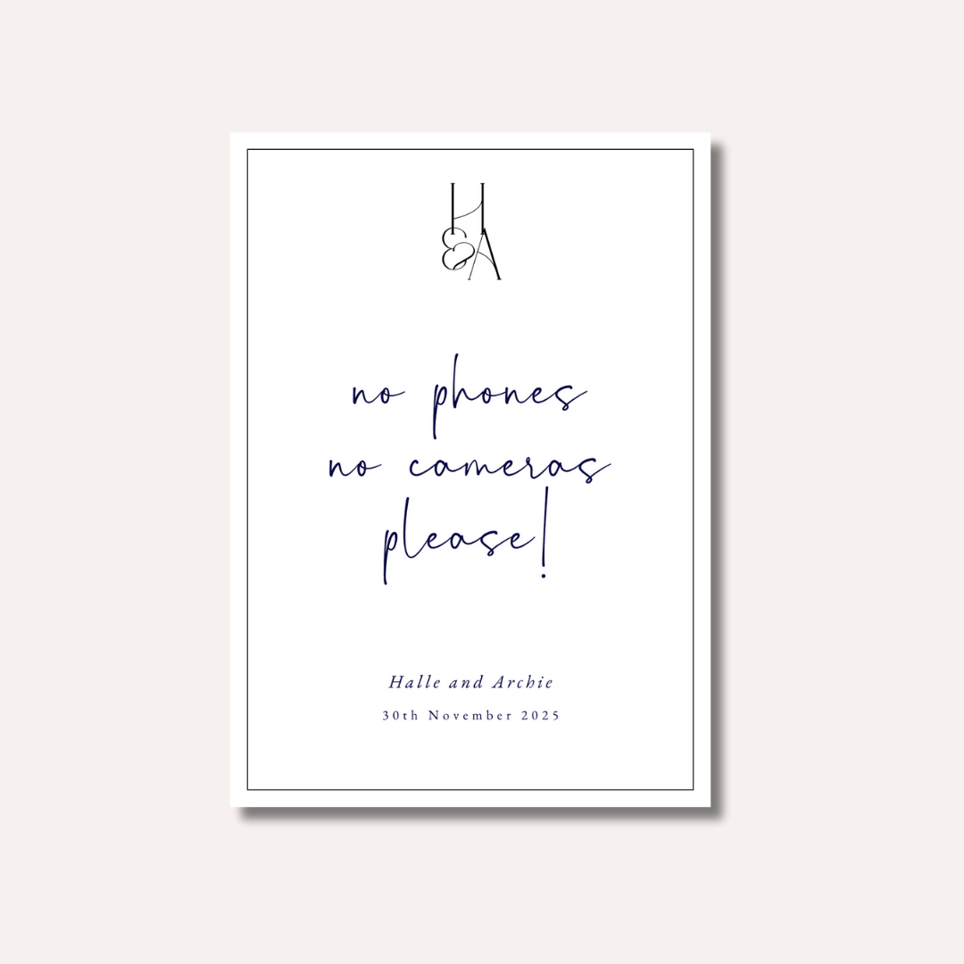 No Phones No Cameras Please!