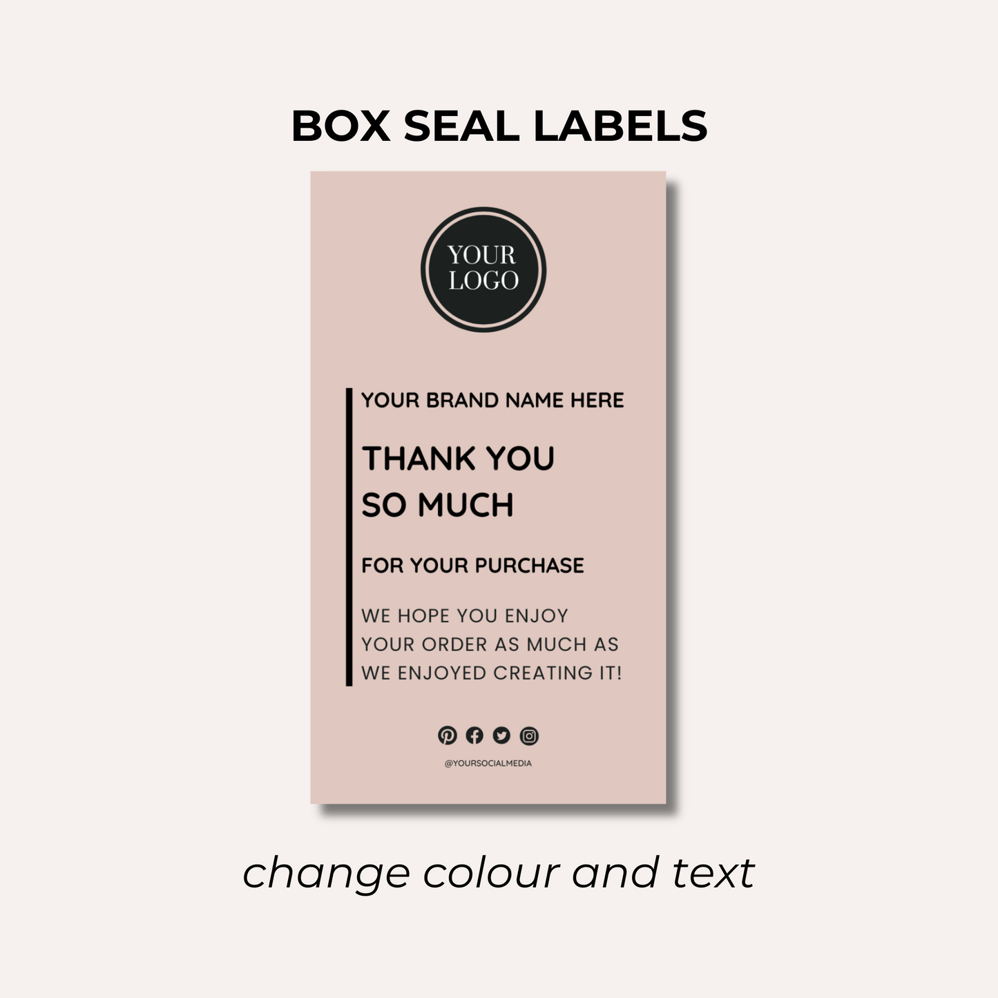 Box Seal Labels- Design 8