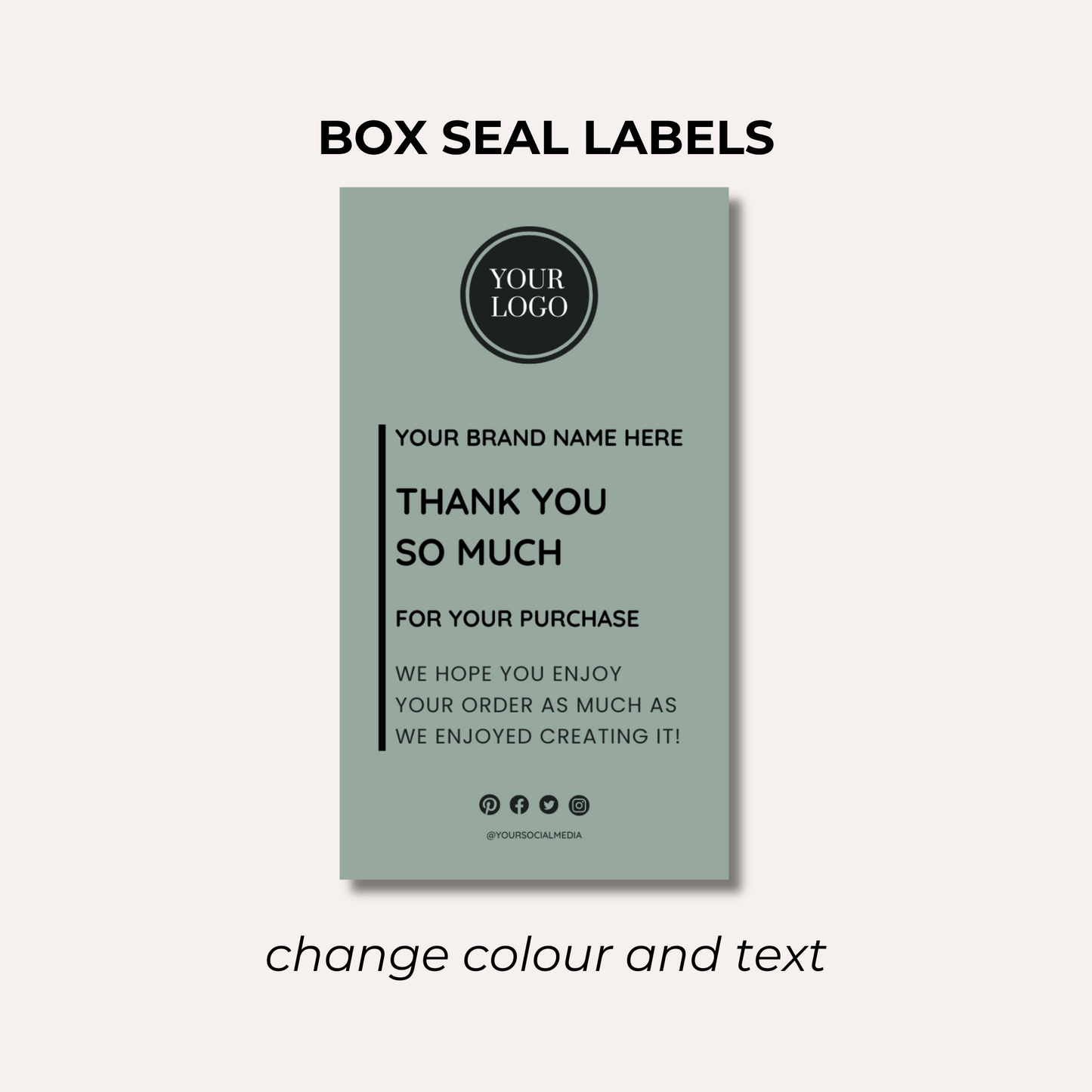 Box Seal Labels- Design 8