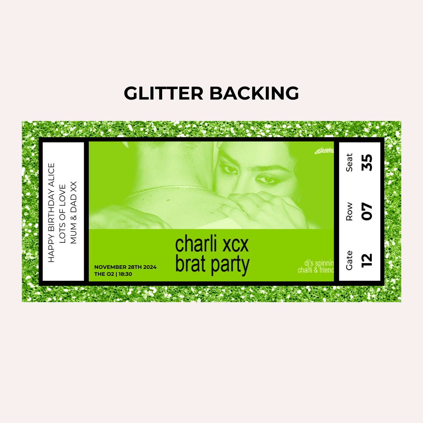 Concert Gifting Experience- Charlie XCX, Brat Party Tour