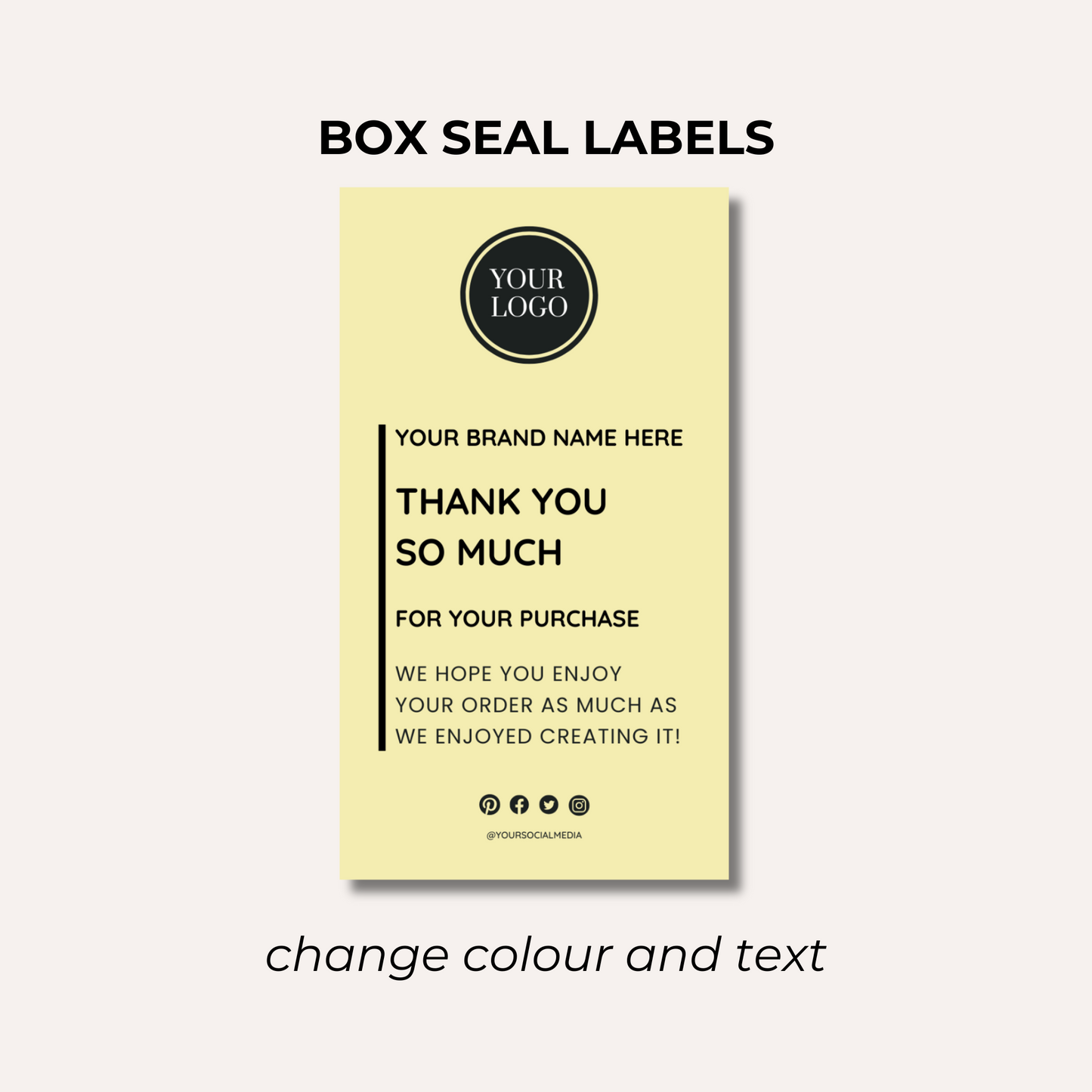 Box Seal Labels- Design 8