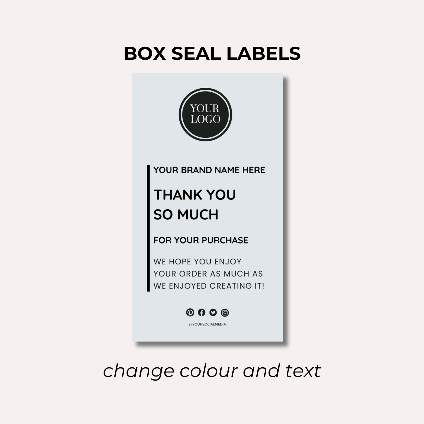Box Seal Labels- Design 8