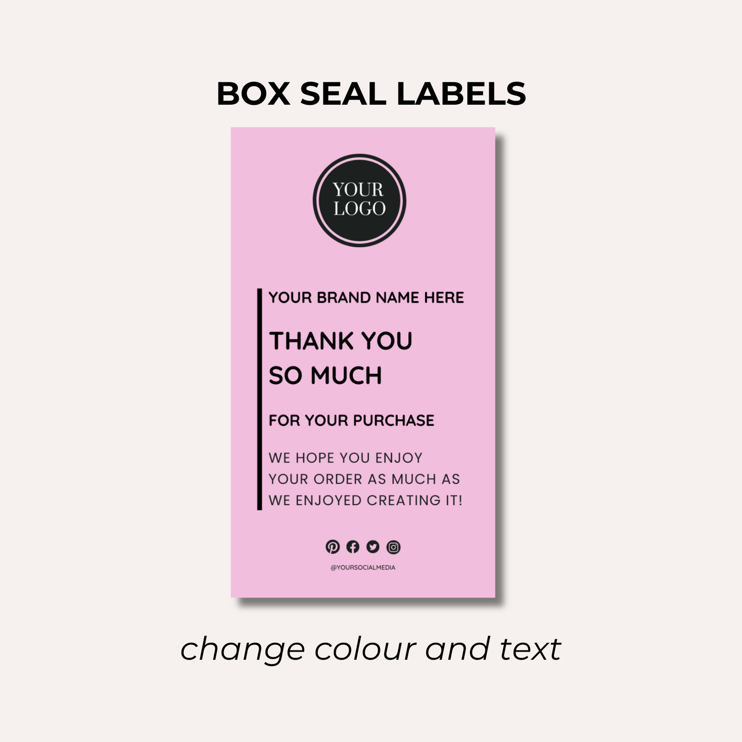 Box Seal Labels- Design 8