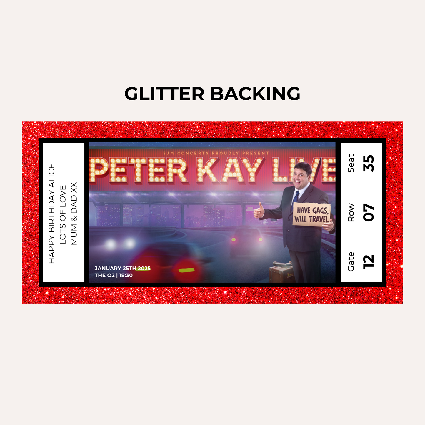 Comedian Gifting Experience- Peter Kay Live