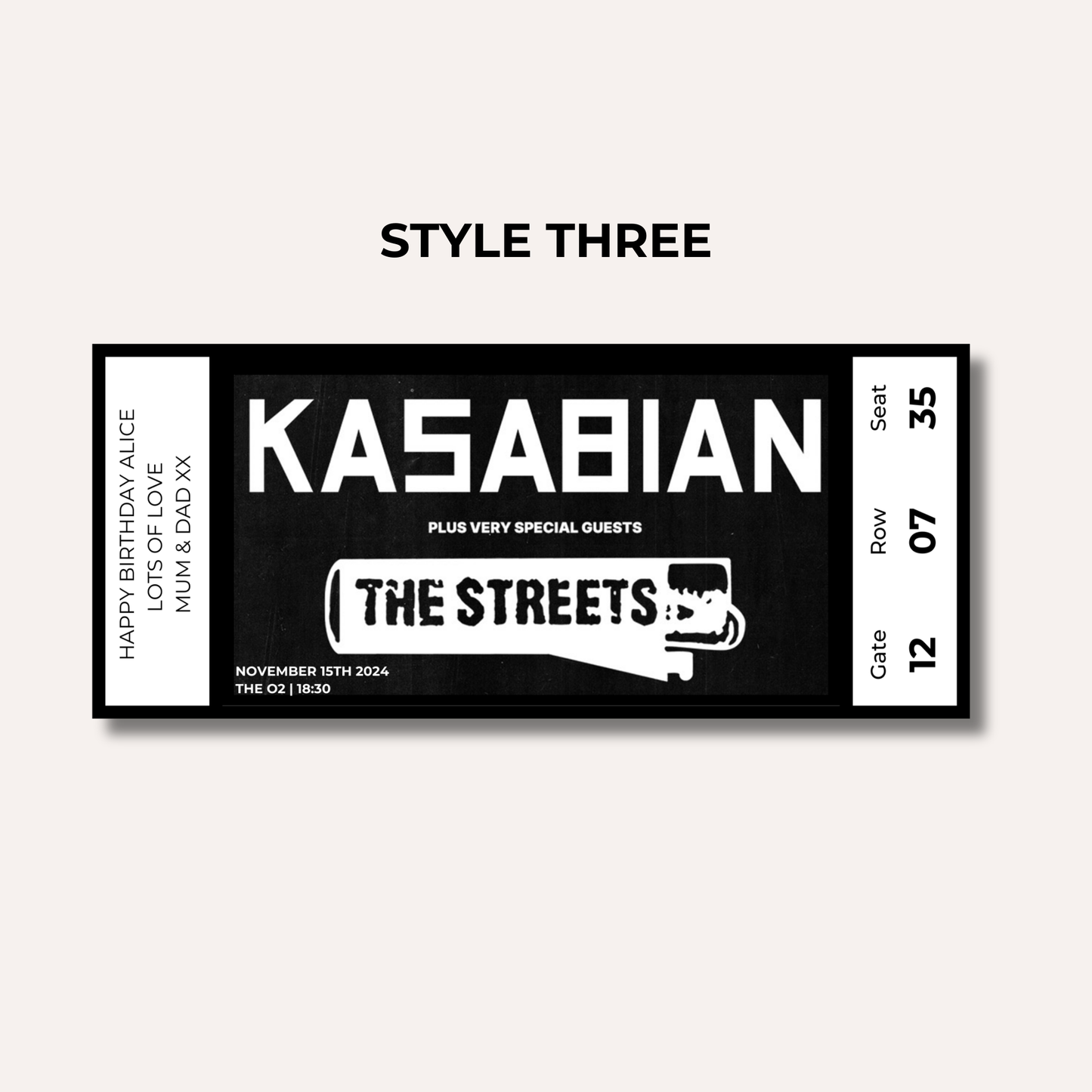 Concert Gifting Experience- Kasabian Tour