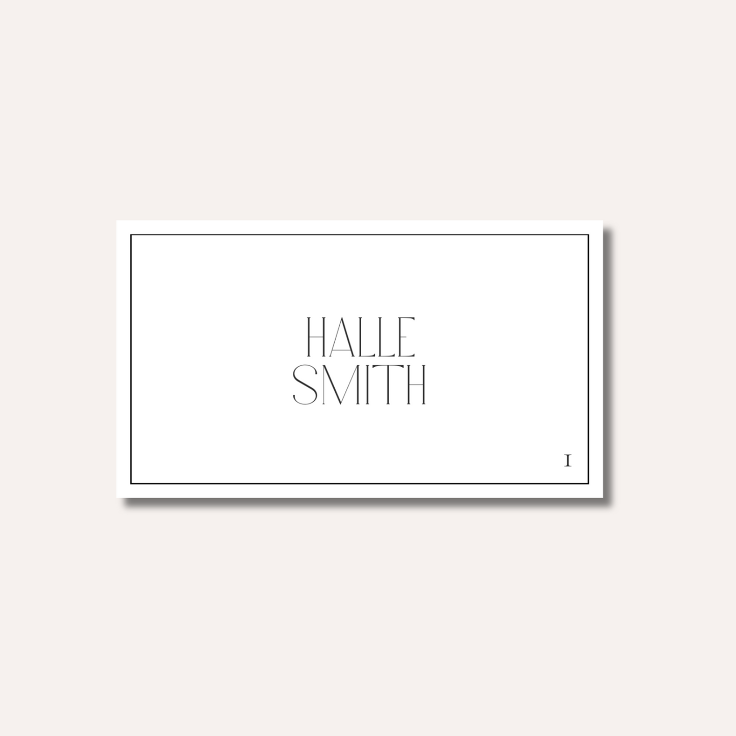 Halle Place Card