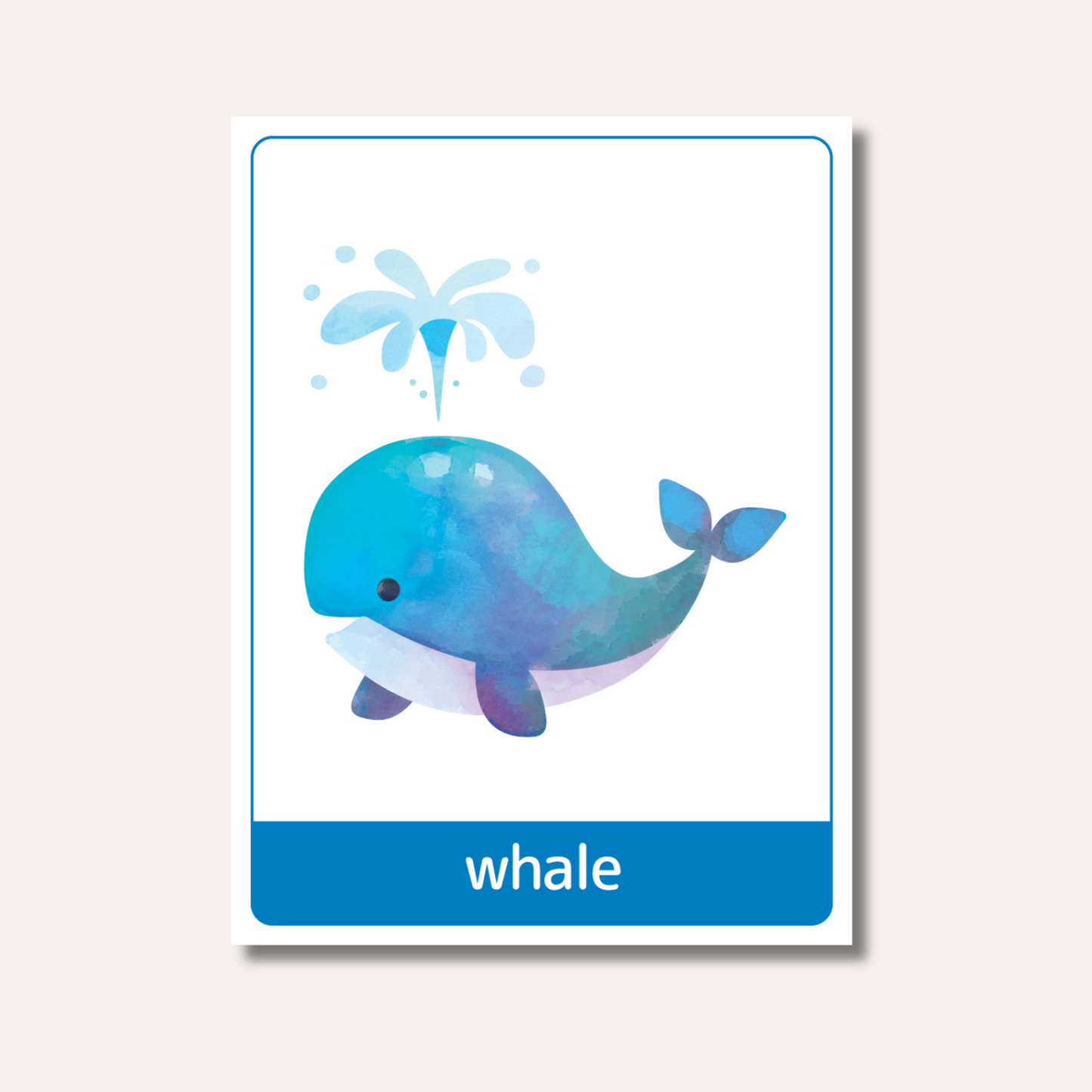 Flash Cards: Sea Animals x18