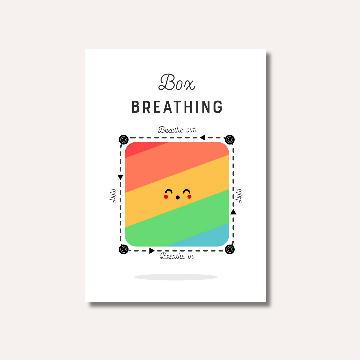 20 x Breathing Exercises Cards