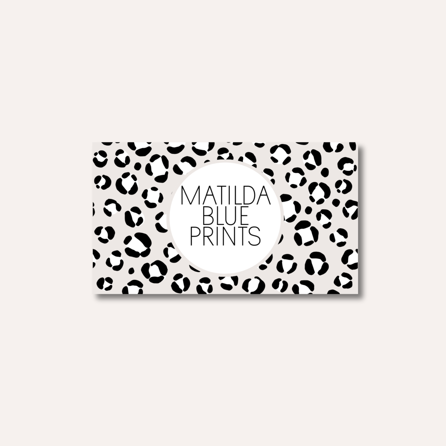 Leopard Print Business Cards