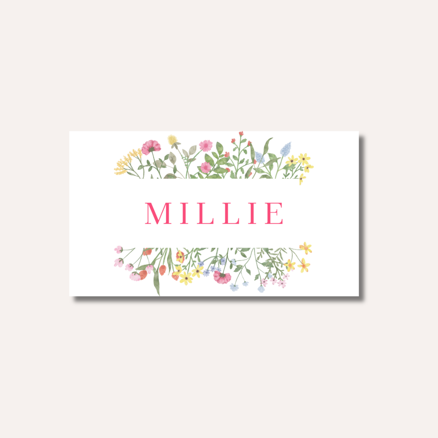 Millie Place Card