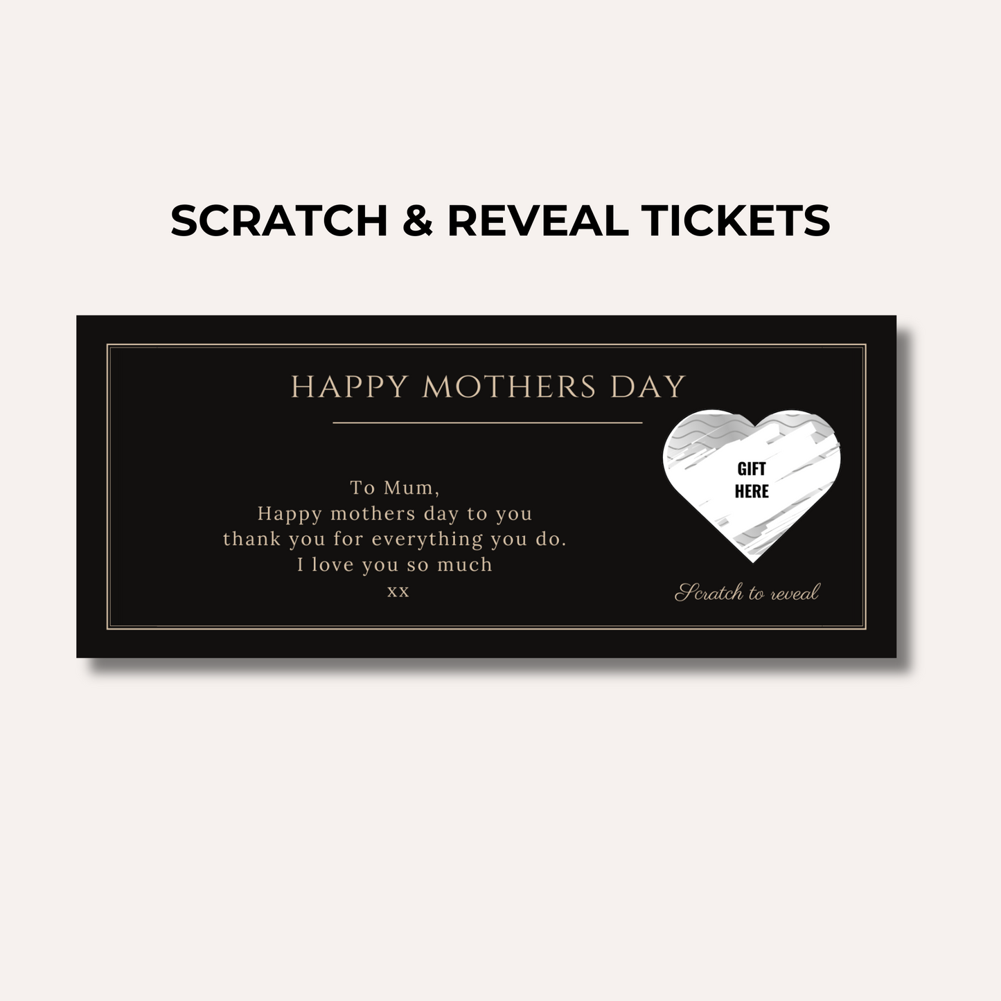Gifting Experience- Mothers Day Scratch & Reveal